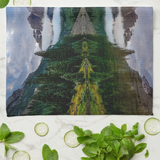 Gebirge | Aspen Colorado Geschirrtuch (Gefaltet)