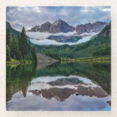 Gebirge | Aspen Colorado Glasuntersetzer (Vorderseite)