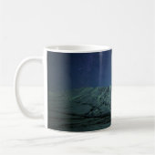 Gebirge | Aurora Borealis & Milky Way Alaska Kaffeetasse (Links)