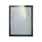 Gebirge | Aurora Borealis & Milky Way Alaska Notizblock (Rotiert)