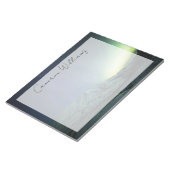 Gebirge | Aurora Borealis & Milky Way Alaska Notizblock (angewinkelt)