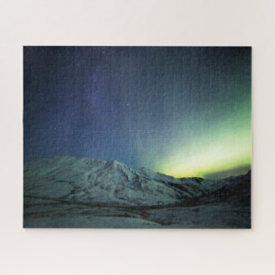 Gebirge   Aurora Borealis & Milky Way Alaska Puzzle
