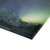 Gebirge | Aurora Borealis & Milky Way Alaska Schneidebrett (Ecke)