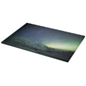 Gebirge | Aurora Borealis & Milky Way Alaska Schneidebrett (Ecke)