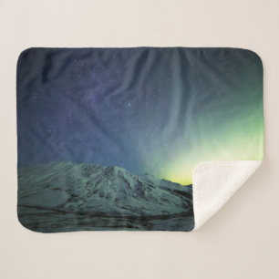 Gebirge Aurora Borealis & Milky Way Alaska Sherpadecke