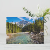 Gebirge | Banff National Park, Kanadische Rockies Dankeskarte (Stehend Vorderseite)
