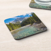 Gebirge | Banff National Park, Kanadische Rockies Getränkeuntersetzer (Linke Seite)