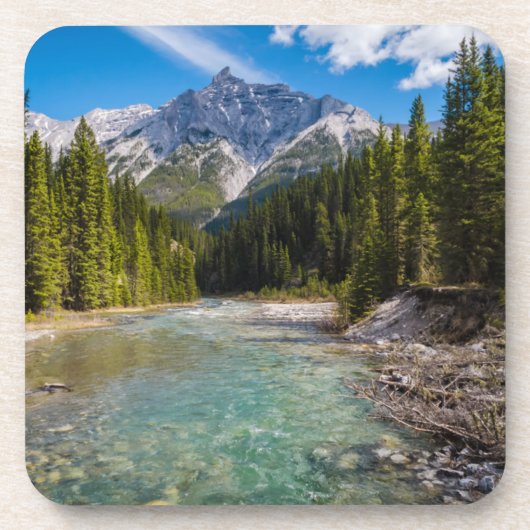 Gebirge | Banff National Park, Kanadische Rockies Getränkeuntersetzer (Vorderseite)