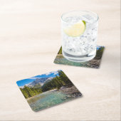 Gebirge | Banff National Park, Kanadische Rockies Rechteckiger Pappuntersetzer (Vor Ort)