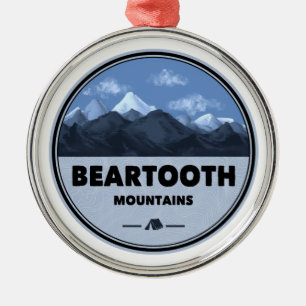 Gebirge Bearzahngebirge Montana Wyoming Camping Ornament Aus Metall