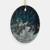 Gebirge bei Nacht Keramik Ornament (Rechts)