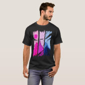 Gebirge Bisexuelle subtile Bi Pride T-Shirt (Vorne ganz)