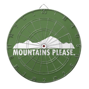 Gebirge Bitte Dartscheibe