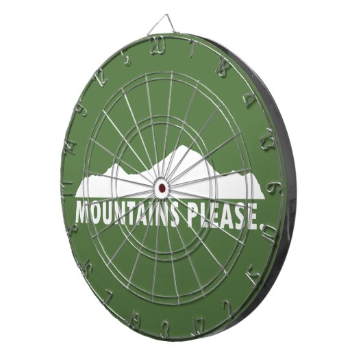 Gebirge Bitte Dartscheibe (Vorderseite rechts)