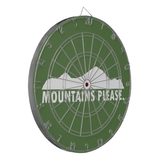 Gebirge Bitte Dartscheibe (Vorderseite Links)
