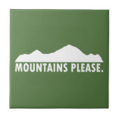 Gebirge Bitte Fliese (Vorderseite)