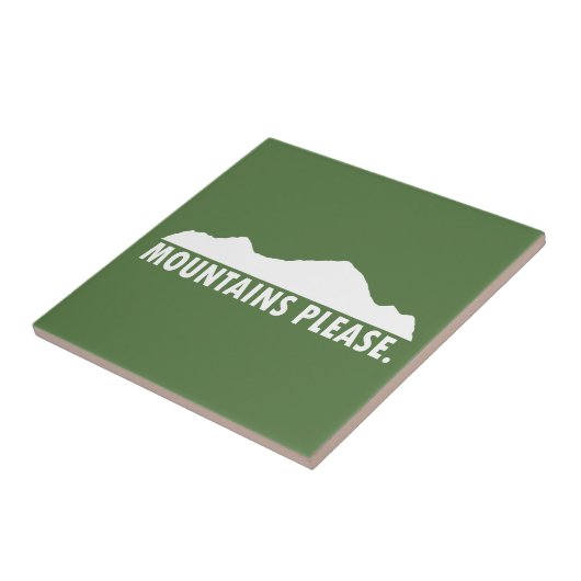 Gebirge Bitte Fliese (Seite)