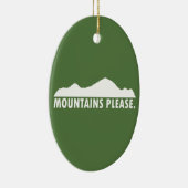 Gebirge Bitte Keramik Ornament (Rechts)