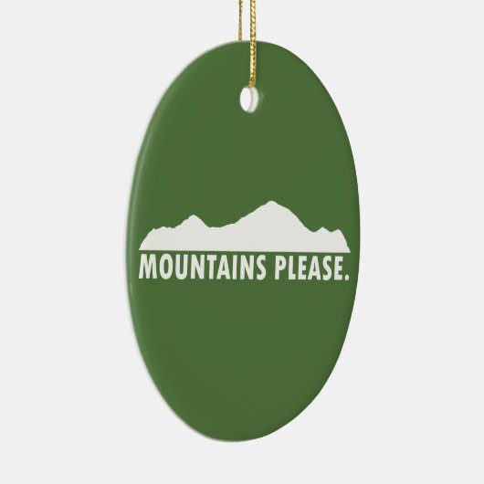 Gebirge Bitte Keramik Ornament (Rechts)