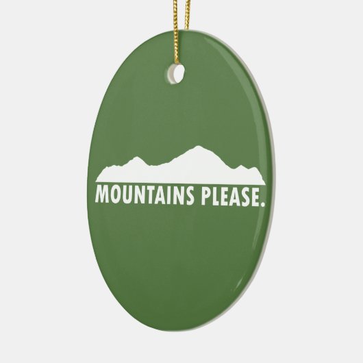 Gebirge Bitte Keramik Ornament (Links)