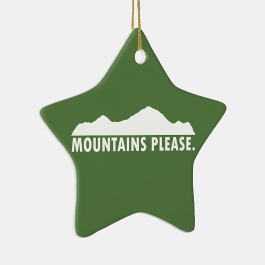 Gebirge Bitte Keramik Ornament (Rechts)