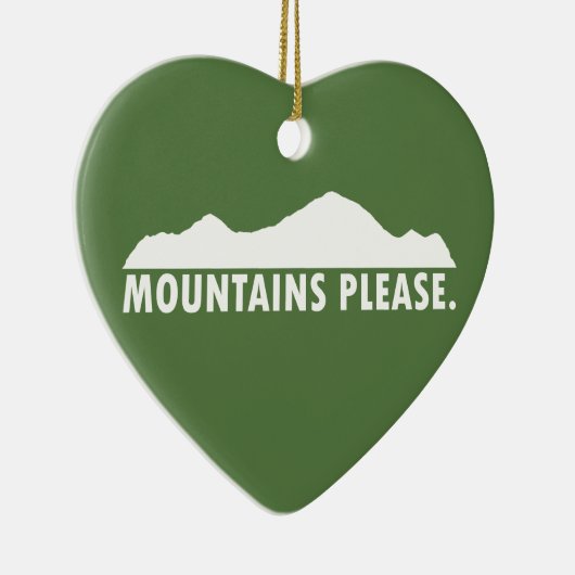 Gebirge Bitte Keramikornament (Rechts)