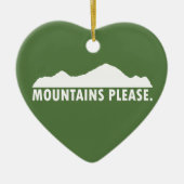 Gebirge Bitte Keramikornament (Vorne)