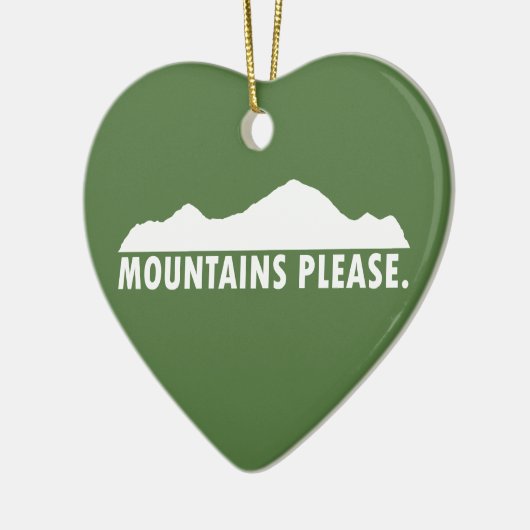 Gebirge Bitte Keramikornament (Links)