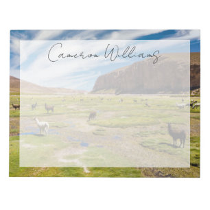 Gebirge   Bolivian Andes Notizblock