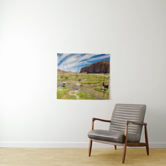 Gebirge | Bolivian Andes Wandteppich (Beispiel (Horizontal))