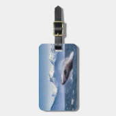 Gebirge | Breaching Whale Glacier Bay, Alaska Gepäckanhänger (Vorderseite vertikal)