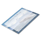 Gebirge | Breaching Whale Glacier Bay, Alaska Notizblock (angewinkelt)