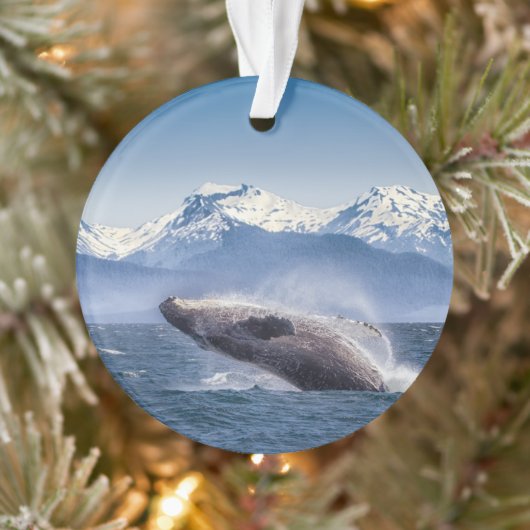 Gebirge | Breaching Whale Glacier Bay, Alaska Ornament (Baum)