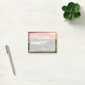 Gebirge | Camping Foggy Sunrise Post-it Klebezettel (Büro)
