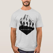 Gebirge: Denn flach ist langweilig T-Shirt (Vorderseite)