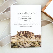 Gebirge der Wasserfarbe Save the Date Einladung