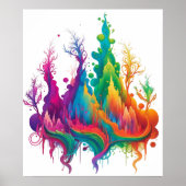 Gebirge des Farbposters Poster (Vorne)