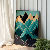 Gebirge des Mittelalters Poster