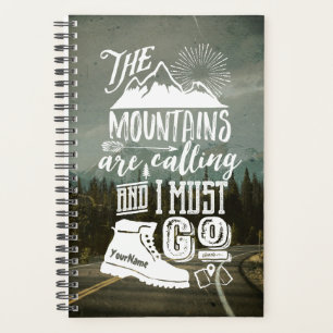 Gebirge, die rufen, müssen Ihr Foto Typografie ge Planer