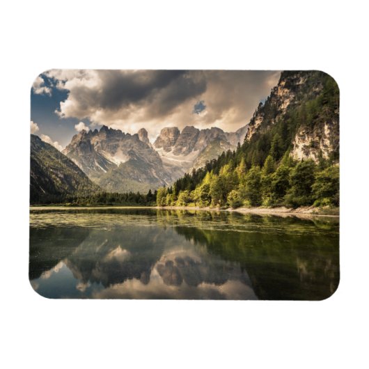 Gebirge | Dürrensee, Dolomiten, Italien Magnet (Horizontal)