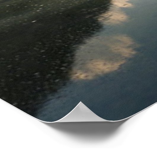 Gebirge | Dürrensee, Dolomiten, Italien Poster (Ecke)