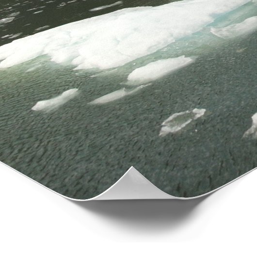 Gebirge & Eisberge Print Poster (Ecke)