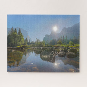 Gebirge El Capitan Yosemite Park, Kalifornien Puzzle