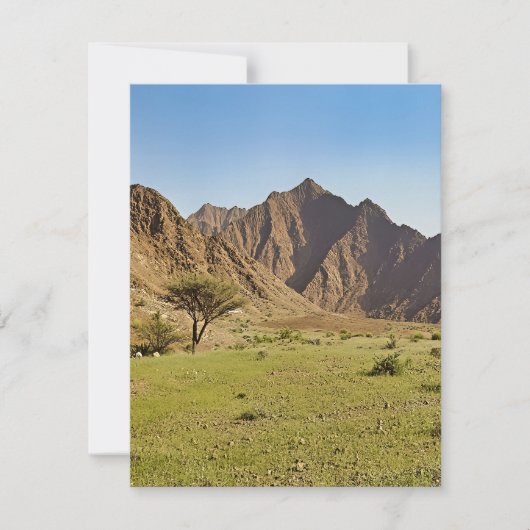 Gebirge Feiertagskarte (Vorderseite)