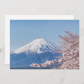 Gebirge | Fuji Tokyo, Japan Dankeskarte (Vorne/Hinten)