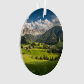 Gebirge | Funes Valley, Dolomiten, Italien Ornament (Vorderseite)