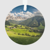 Gebirge | Funes Valley, Dolomiten, Italien Ornament (Rückseite)