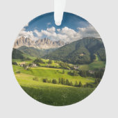 Gebirge | Funes Valley, Dolomiten, Italien Ornament (Vorderseite)