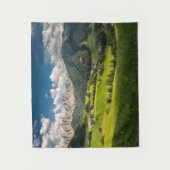 Gebirge | Funes Valley, Dolomiten, Italien Wandteppich (Vorderseite)