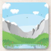 Gebirge Getränkeuntersetzer (Vorderseite)